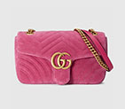 Gucci GG Marmont Chevron velvet shoulder bag 443497 K4D2T 5532