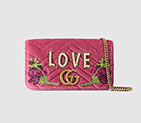 Gucci GG Marmont embroidered velvet mini bag 488426 9FRXT 5570 488426