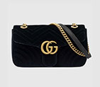 Gucci GG Marmont velvet shoulder bag 443497 K4D2T 1000