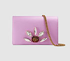 Gucci Leather mini chain bag with Double G and crystals 499782 CWGIT 5872 499782