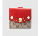 Gucci Peony GG Supreme french flap wallet 431480 KHNKT 9778 431480