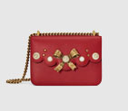 Gucci Peony leather chain shoulder bag 432281 DLXDT 6491 432281