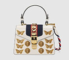 Gucci Sylvie animal studs leather mini bag 470270 D4ZAX 8605