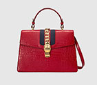 Gucci Sylvie crocodile top handle bag 431665 EV4CG 6473 431665