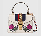 Gucci Sylvie embroidered mini bag 470270 D4ZSG 8614