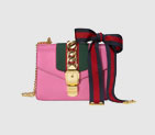 Gucci Sylvie leather mini chain bag 431666 CVLEG 5660 431666