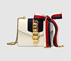 Gucci Sylvie leather mini chain bag 431666 CVLEG 8605 431666