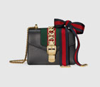 Gucci Sylvie leather mini chain bag 431666 CVLEG 8638 431666