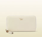 Gucci bamboo tassel leather zip around wallet 307984