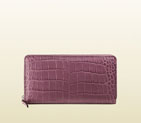 Gucci crocodile zip around wallet 374850