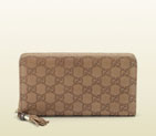 Gucci guccissima leather tassel zip around wallet 232977