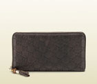 Gucci guccissima leather tassel zip around wallet 232977