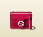 Gucci interlocking polished leather shoulder bag 387609 DKE0N 5529