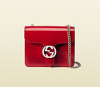 Gucci interlocking polished leather shoulder bag 387609 DKE0E 6433