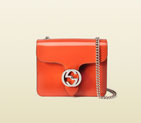 Gucci interlocking polished leather shoulder bag 387609 DKE0N 6525