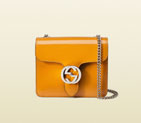 Gucci interlocking polished leather shoulder bag 387609 DKE0N 7629