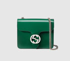 Gucci interlocking polished leather shoulder bag 387609 DKE0N 3115