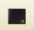 Gucci leather bi-fold wallet with printed interior 365473 ARUAN 1082