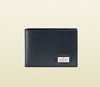 Gucci metal tag leather bi-fold wallet 352354 CAO0N 4009 352354