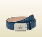 Gucci microguccissima leather belt with dog tag buckle 322293 AR41N 4236 322293
