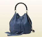 Gucci miss bamboo leather bucket bag 387613 A7M0G 4246