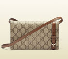 Gucci nice GG supreme canvas wallet with strap 354086 KHN6G 8871