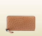 Gucci ostrich zip around wallet 307984