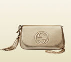 Gucci soho metallic leather shoulder bag 336752 AH90G 9524