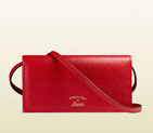 Gucci swing leather wallet with strap 368231 CAO0C 6523