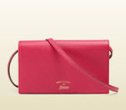 Gucci swing leather wallet with strap 368231 CAO0G 5614