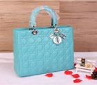 Lady Dior Bag Medium Bag Sheepskin Leather D1667 Lakegreen D1667