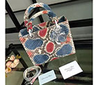 Lady Dior Bag Python leather D1655