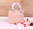Lady Dior Bag Sheepskin Bag D1655 Three-Color with Gold