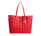 Large Dior Panarea shopping bag in geranium canvas M1017PPCD M271