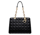 Large black leather Dior Soft zipped tote bag M0958OCAL M900