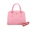 PRADA Saffiano Leather Top Handle Bag 6831 in Cherry pink