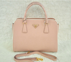 PRADA Saffiano Leather Tote Bag BN2609 in Nude pink