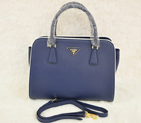 PRADA Saffiano Leather Tote Bag BN2609 in Royal blue