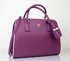 PRADA Saffiano Leather Tote Bag BN2609 in purple