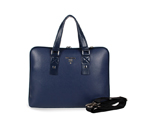 Prada 95510 Men Computer Work bag in Blue