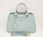 Prada Saffiano Calf Leather Tote Bag 2244 in Pink blue 2244