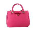 Prada Saffiano Calf Leather Tote Bag 2246 in Peach