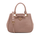 Prada Saffiano Calf Leather Tote Bag BN2245 in Pink