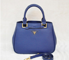 Prada Saffiano Calf Leather Tote Bag BN2245 in Royal blue
