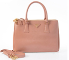 Prada Saffiano Patent Leather Tote Bag 1801 in Pink