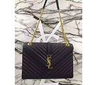 SAINT LAURENT CLASSIC LARGE MONOGRAM SAINT LAURENT SATCHEL IN LEATHER 396910