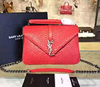 SAINT LAURENT CLASSIC MEDIUM MONOGRAM SAINT LAURENT COLLEGE BAG IN Real Python LEATHER 428056