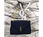 SAINT LAURENT LARGE MONOGRAM SAINT LAURENT ENVELOPE SATCHEL IN Nubuck Leather 440115