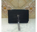 SAINT LAURENT Monogramme Cross-body Shoulder Bag 311217 Black