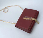 SAINT LAURENT Monogramme Cross-body Shoulder Bag 311217 Claret 311217